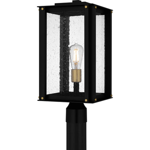 Myhouse Lighting Quoizel - ROB9009MBK - One Light Outdoor Post Mount - Robbins - Matte Black