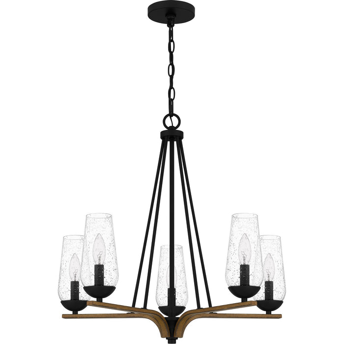 Myhouse Lighting Quoizel - ROC5025MBK - Five Light Chandelier - Rochester - Matte Black