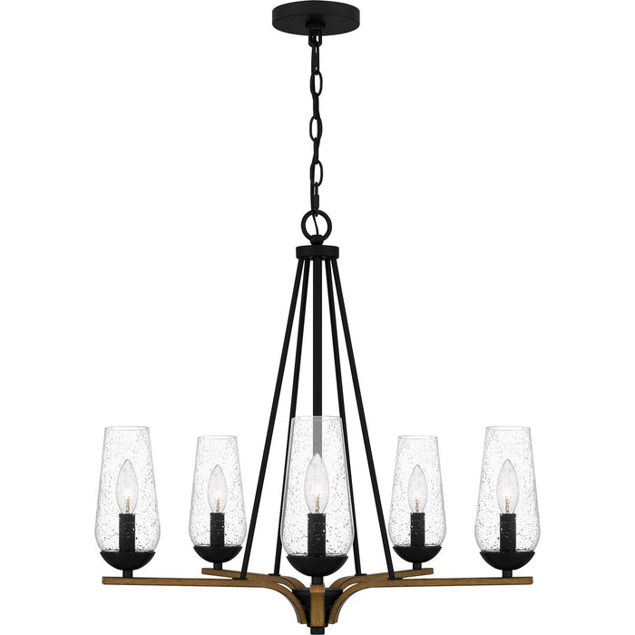 Myhouse Lighting Quoizel - ROC5025MBK - Five Light Chandelier - Rochester - Matte Black