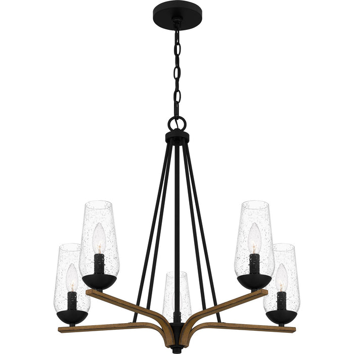 Myhouse Lighting Quoizel - ROC5025MBK - Five Light Chandelier - Rochester - Matte Black