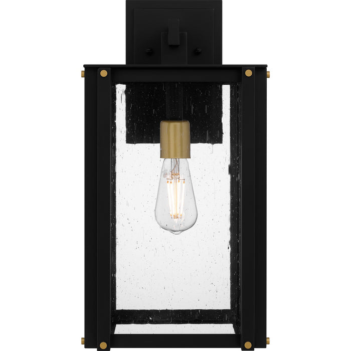 Myhouse Lighting Quoizel - ROB8409MBK - One Light Outdoor Wall Mount - Robbins - Matte Black