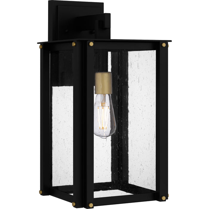 Myhouse Lighting Quoizel - ROB8409MBK - One Light Outdoor Wall Mount - Robbins - Matte Black