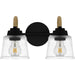 Myhouse Lighting Quoizel - SEB8614MBK - Two Light Bath - Seabreeze - Matte Black