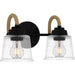 Myhouse Lighting Quoizel - SEB8614MBK - Two Light Bath - Seabreeze - Matte Black