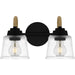 Myhouse Lighting Quoizel - SEB8614MBK - Two Light Bath - Seabreeze - Matte Black