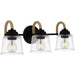 Myhouse Lighting Quoizel - SEB8622MBK - Three Light Bath - Seabreeze - Matte Black