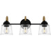 Myhouse Lighting Quoizel - SEB8622MBK - Three Light Bath - Seabreeze - Matte Black