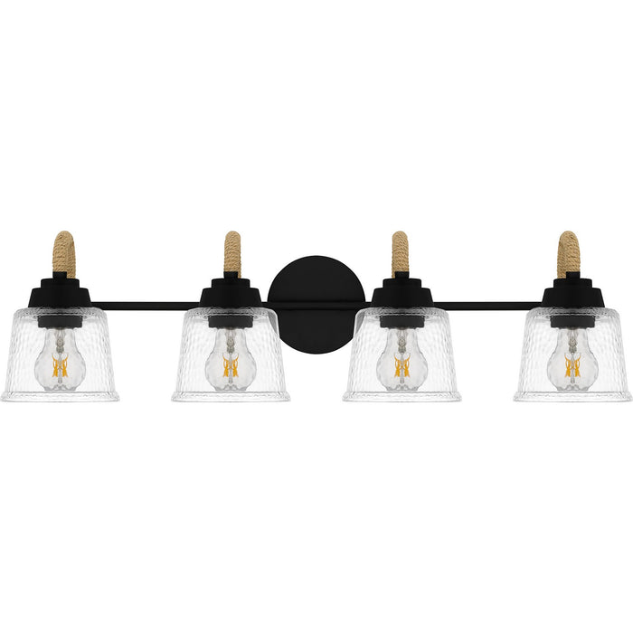 Myhouse Lighting Quoizel - SEB8631MBK - Four Light Bath - Seabreeze - Matte Black