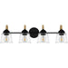 Myhouse Lighting Quoizel - SEB8631MBK - Four Light Bath - Seabreeze - Matte Black