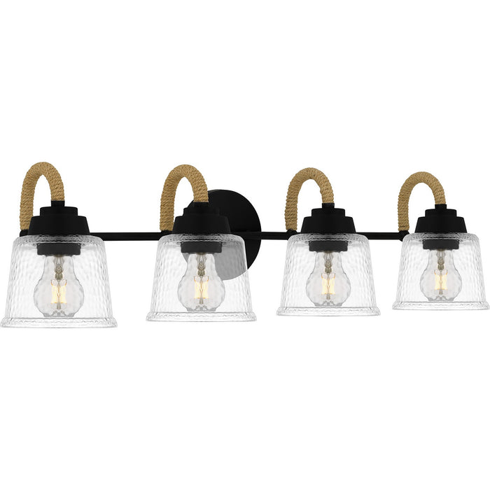 Myhouse Lighting Quoizel - SEB8631MBK - Four Light Bath - Seabreeze - Matte Black