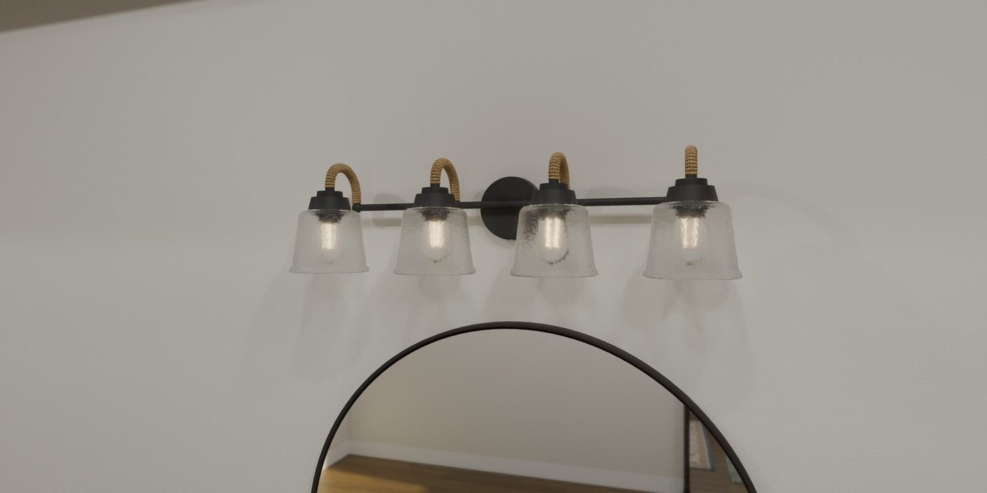 Myhouse Lighting Quoizel - SEB8631MBK - Four Light Bath - Seabreeze - Matte Black