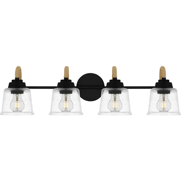 Myhouse Lighting Quoizel - SEB8631MBK - Four Light Bath - Seabreeze - Matte Black