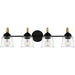 Myhouse Lighting Quoizel - SEB8631MBK - Four Light Bath - Seabreeze - Matte Black