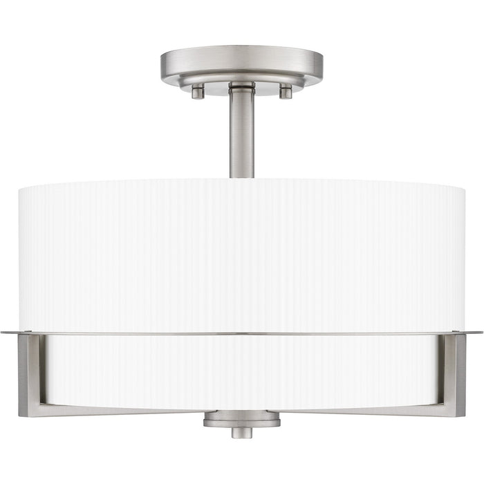 Myhouse Lighting Quoizel - SEY1715BN - Three Light Semi Flush Mount - Seymour - Brushed Nickel