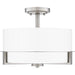 Myhouse Lighting Quoizel - SEY1715BN - Three Light Semi Flush Mount - Seymour - Brushed Nickel