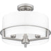 Myhouse Lighting Quoizel - SEY1715BN - Three Light Semi Flush Mount - Seymour - Brushed Nickel