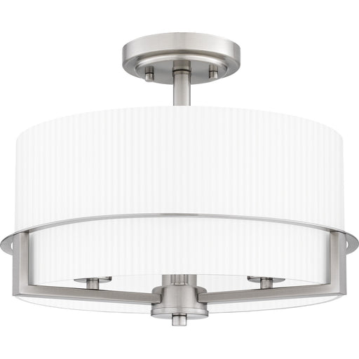 Myhouse Lighting Quoizel - SEY1715BN - Three Light Semi Flush Mount - Seymour - Brushed Nickel