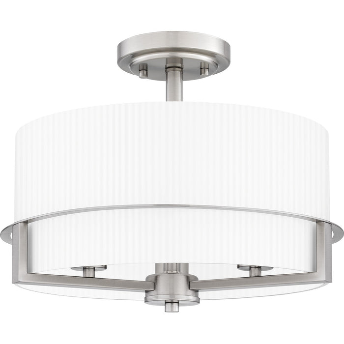 Myhouse Lighting Quoizel - SEY1715BN - Three Light Semi Flush Mount - Seymour - Brushed Nickel