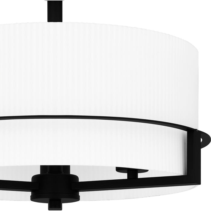 Myhouse Lighting Quoizel - SEY1715MBK - Three Light Semi Flush Mount - Seymour - Matte Black