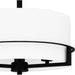 Myhouse Lighting Quoizel - SEY1715MBK - Three Light Semi Flush Mount - Seymour - Matte Black