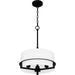 Myhouse Lighting Quoizel - SEY2815MBK - Three Light Pendant - Seymour - Matte Black