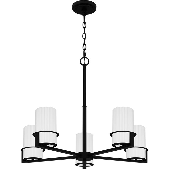 Myhouse Lighting Quoizel - SEY5026MBK - Five Light Chandelier - Seymour - Matte Black