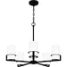 Myhouse Lighting Quoizel - SEY5026MBK - Five Light Chandelier - Seymour - Matte Black