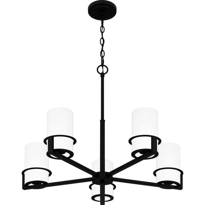 Myhouse Lighting Quoizel - SEY5026MBK - Five Light Chandelier - Seymour - Matte Black