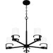 Myhouse Lighting Quoizel - SEY5026MBK - Five Light Chandelier - Seymour - Matte Black