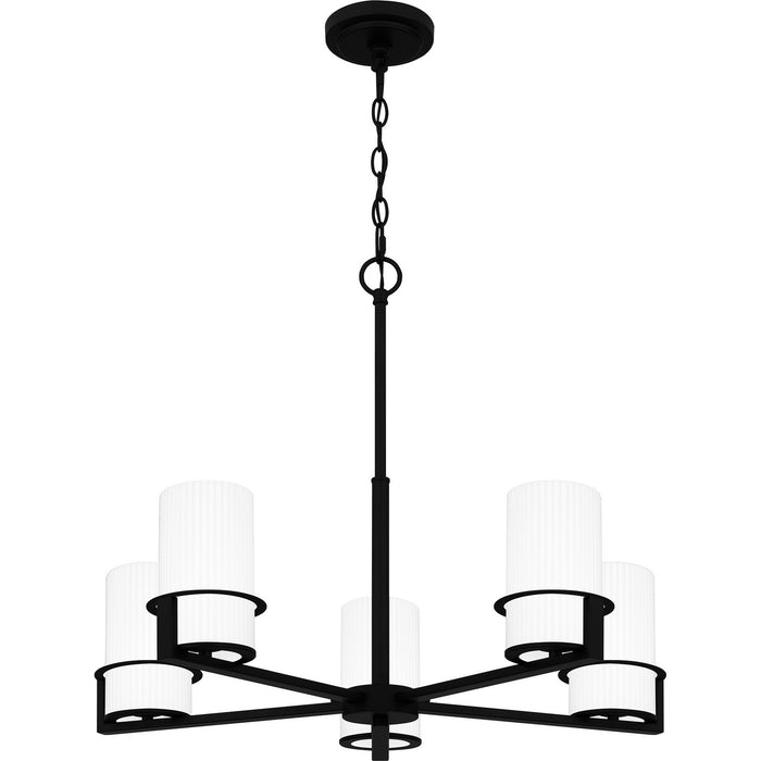 Myhouse Lighting Quoizel - SEY5026MBK - Five Light Chandelier - Seymour - Matte Black