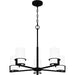 Myhouse Lighting Quoizel - SEY5026MBK - Five Light Chandelier - Seymour - Matte Black