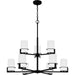 Myhouse Lighting Quoizel - SEY5032MBK - Nine Light Chandelier - Seymour - Matte Black