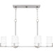 Myhouse Lighting Quoizel - SEY636BN - Six Light Linear Chandelier - Seymour - Brushed Nickel