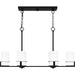 Myhouse Lighting Quoizel - SEY636MBK - Six Light Linear Chandelier - Seymour - Matte Black