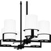 Myhouse Lighting Quoizel - SEY636MBK - Six Light Linear Chandelier - Seymour - Matte Black