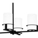 Myhouse Lighting Quoizel - SEY636MBK - Six Light Linear Chandelier - Seymour - Matte Black