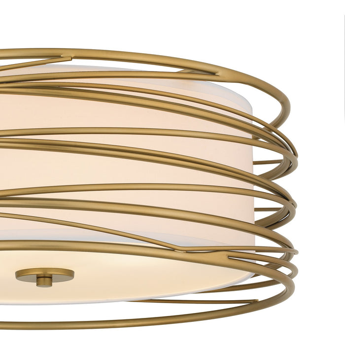 Myhouse Lighting Quoizel - SPL1720LG - Three Light Semi Flush Mount - Spiral - Light Gold