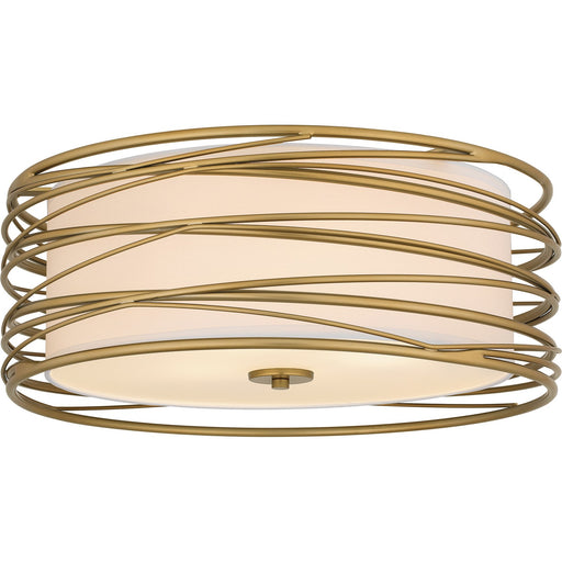 Myhouse Lighting Quoizel - SPL1720LG - Three Light Semi Flush Mount - Spiral - Light Gold