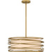 Myhouse Lighting Quoizel - SPL2820LG - Three Light Pendant - Spiral - Light Gold