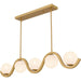 Myhouse Lighting Quoizel - SRI551AB - Five Light Linear Chandelier - Spherical - Aged Brass