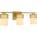 Myhouse Lighting Quoizel - TEN8624AB - Three Light Bath - Tenley - Aged Brass