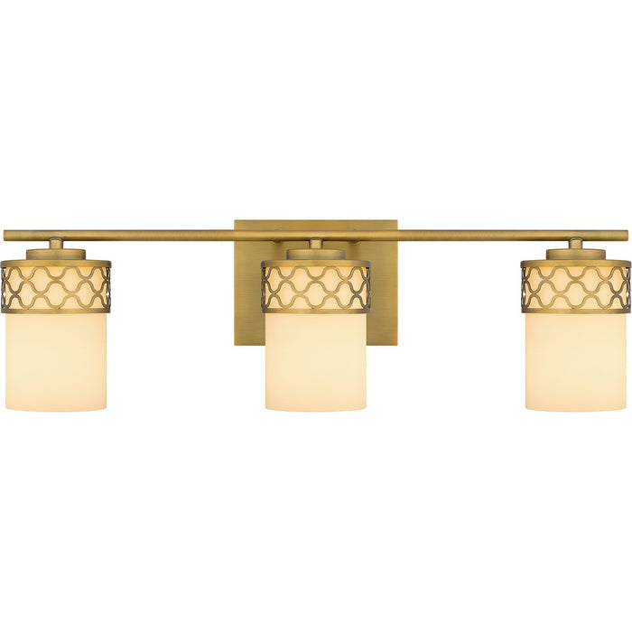 Myhouse Lighting Quoizel - TEN8624AB - Three Light Bath - Tenley - Aged Brass