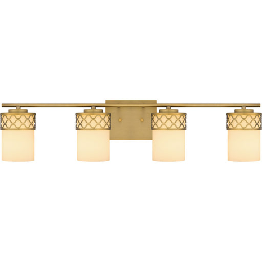 Myhouse Lighting Quoizel - TEN8632AB - Four Light Bath - Tenley - Aged Brass