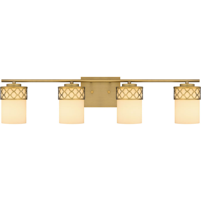 Myhouse Lighting Quoizel - TEN8632AB - Four Light Bath - Tenley - Aged Brass