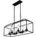 Myhouse Lighting Quoizel - THA3536EK - Six Light Outdoor Linear Chandelier - Thatcher - Earth Black