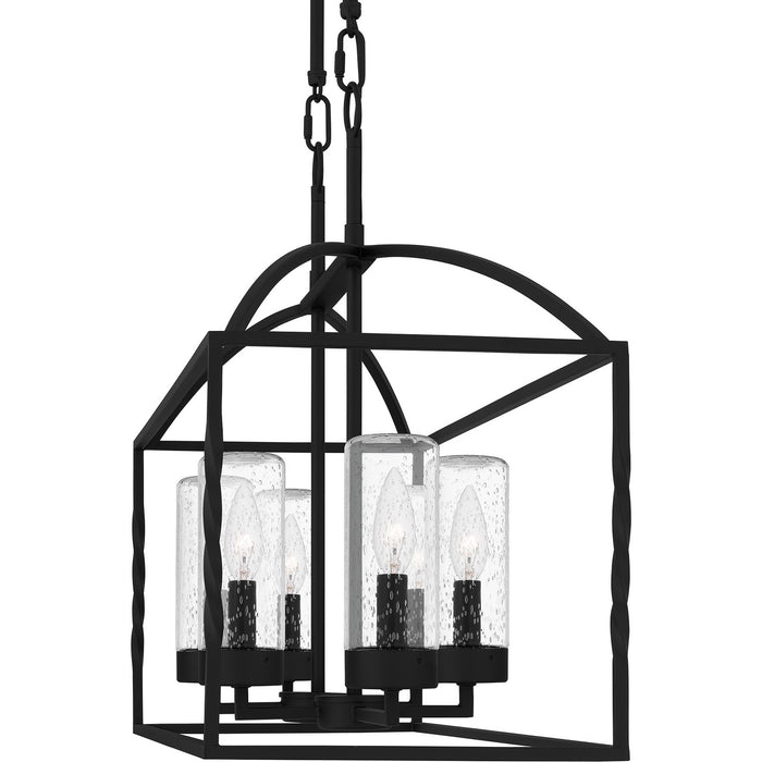 Myhouse Lighting Quoizel - THA3536EK - Six Light Outdoor Linear Chandelier - Thatcher - Earth Black