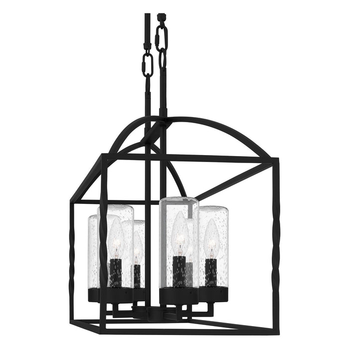 Myhouse Lighting Quoizel - THA636EK - Six Light Linear Chandelier - Thatcher - Earth Black