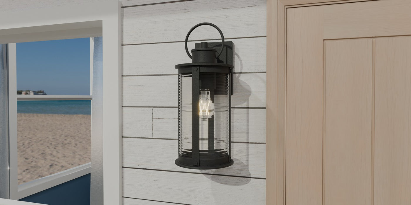 Myhouse Lighting Quoizel - TLM8406MBK - One Light Outdoor Wall Mount - Tilmore - Matte Black