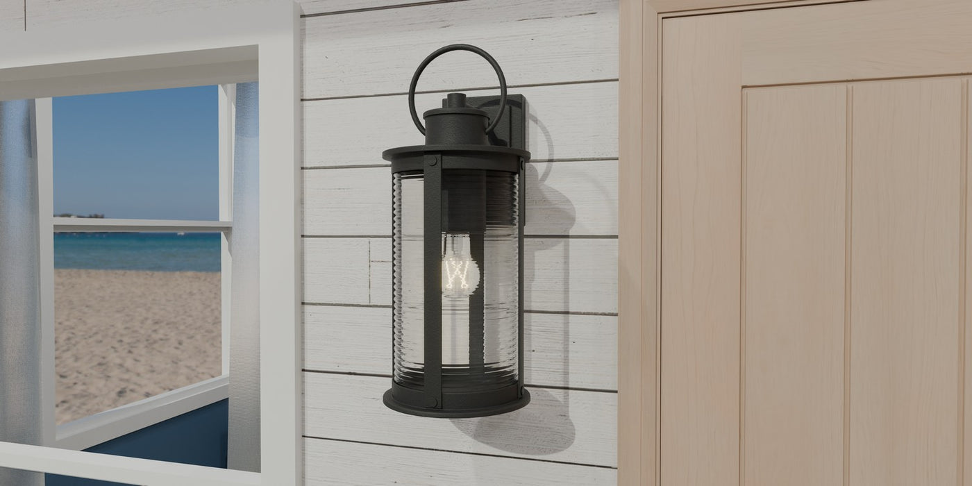 Myhouse Lighting Quoizel - TLM8407MBK - One Light Outdoor Wall Mount - Tilmore - Matte Black