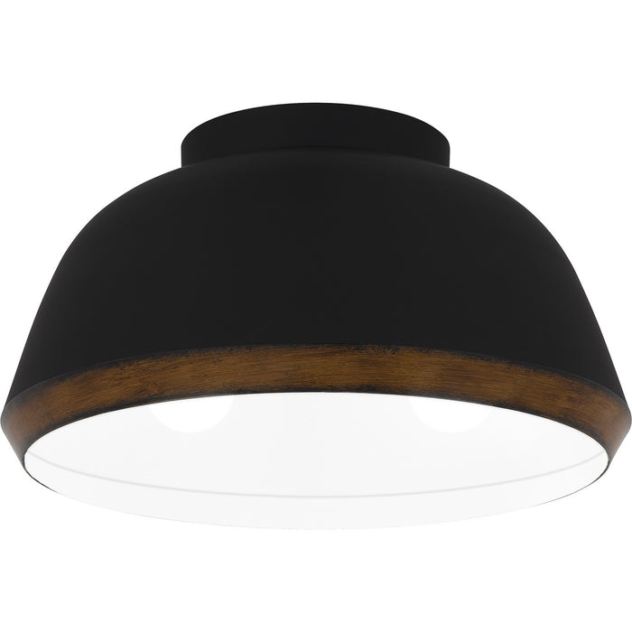 Myhouse Lighting Quoizel - TMR1616MBK - Three Light Flush Mount - Tamara - Matte Black